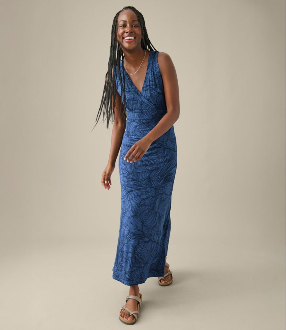 Women's Summer Knit Maxi Dress, Print | L.L.Bean Great Value