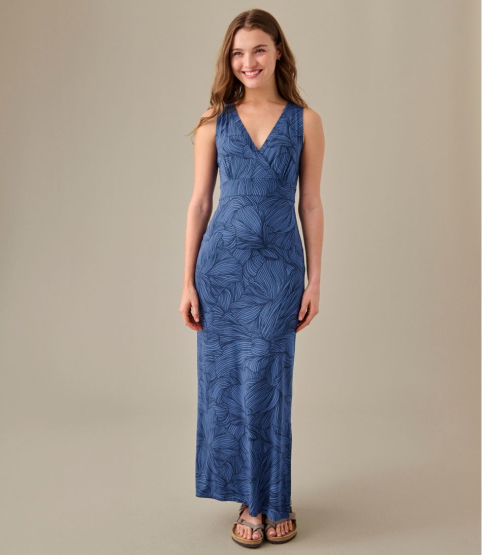 Women's Summer Knit Maxi Dress, Print | L.L.Bean Great Value