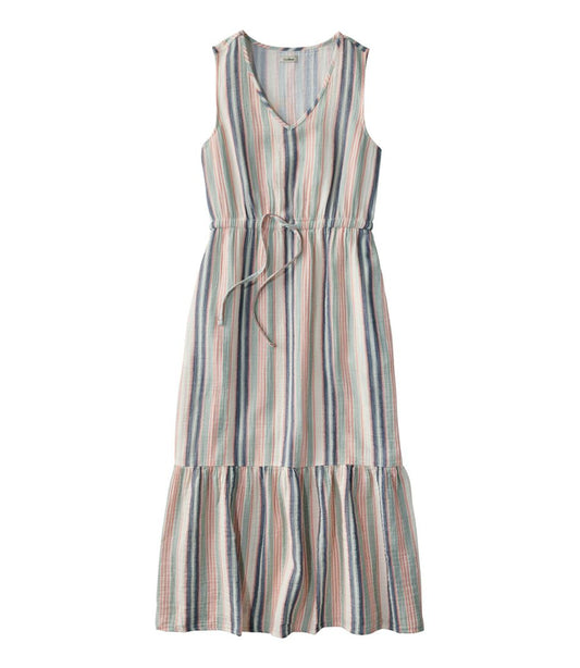 Women's Cloud Gauze Midi Dress, Stripe | L.L.Bean Featured
