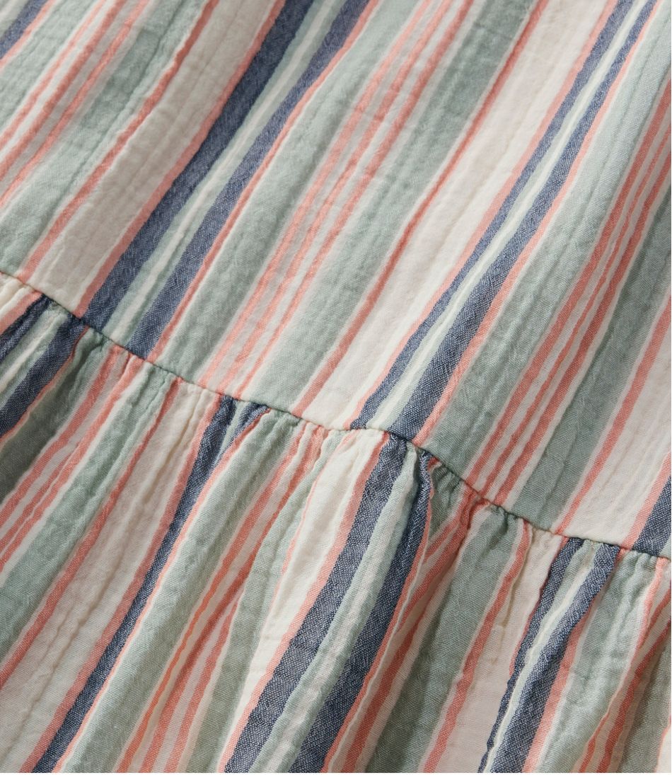 Women's Cloud Gauze Midi Dress, Stripe | L.L.Bean Featured