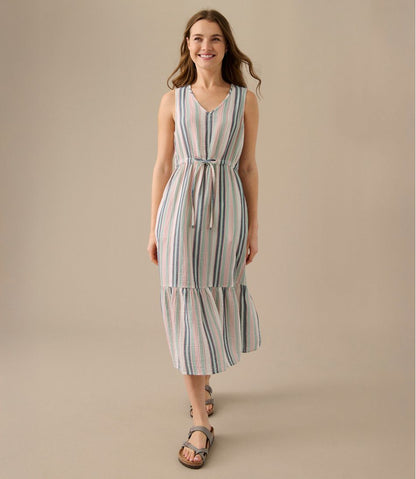 Women's Cloud Gauze Midi Dress, Stripe | L.L.Bean Featured
