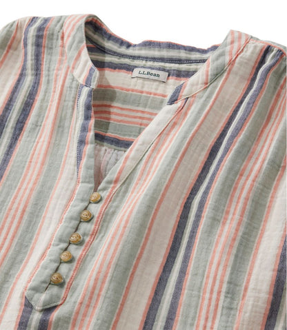 Women's Cloud Gauze Short-Sleeve Shift Dress, Stripe | L.L.Bean Trending