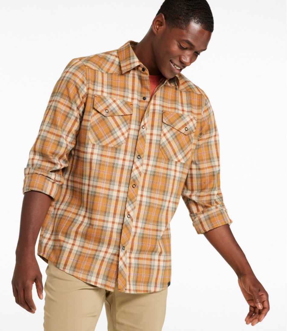 Men's Katahdin Performance Flannel Shirt, Slightly Fitted | L.L.Bean Value