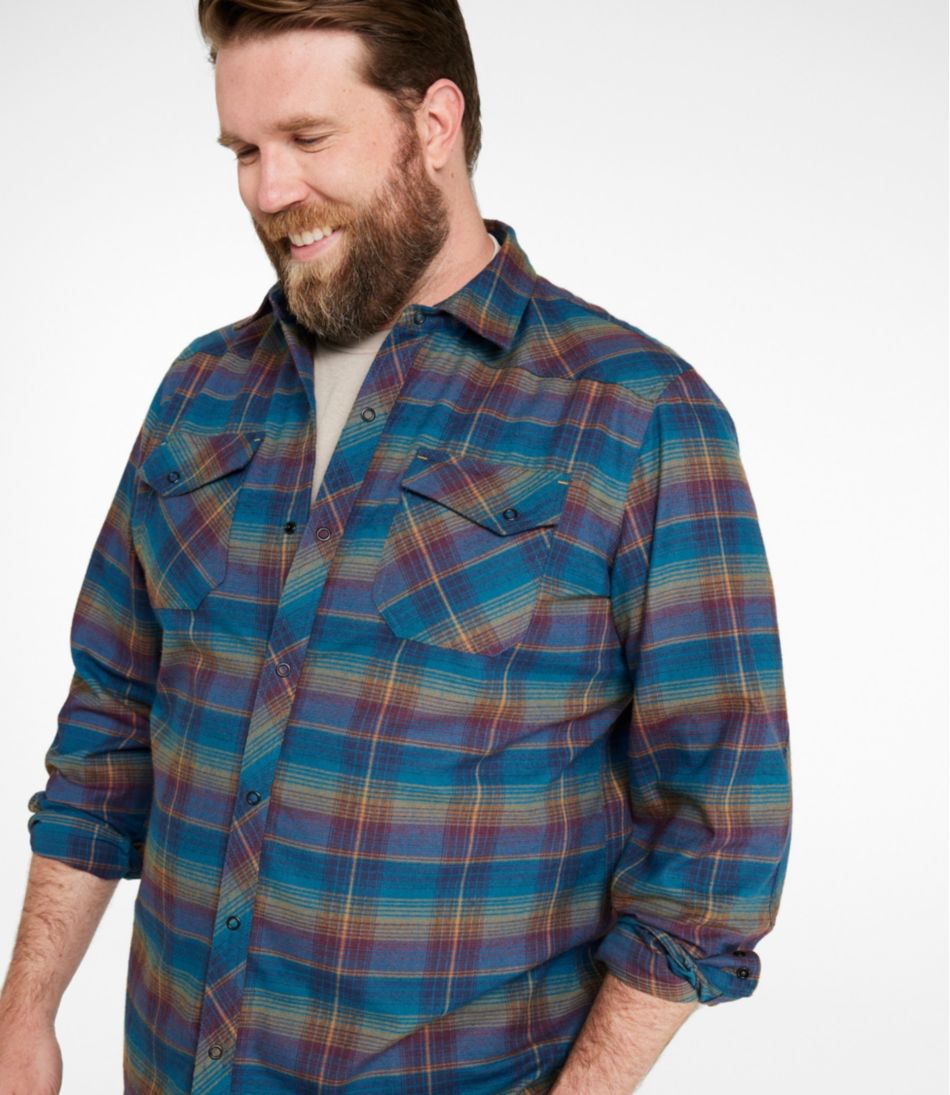 Men's Katahdin Performance Flannel Shirt, Slightly Fitted | L.L.Bean Value