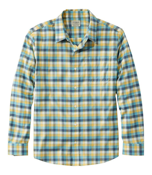 Men's Wrinkle-Free Ultrasoft Brushed Cotton Shirt, Long-Sleeve, Slightly Fitted Untucked Fit | L.L.Bean Exclusive