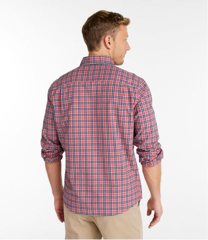 Men's Wrinkle-Free Ultrasoft Brushed Cotton Shirt, Long-Sleeve, Slightly Fitted Untucked Fit | L.L.Bean Exclusive