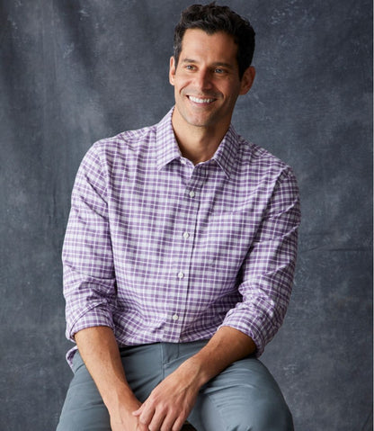Men's Wrinkle-Free Ultrasoft Brushed Cotton Shirt, Long-Sleeve, Slightly Fitted Untucked Fit | L.L.Bean Exclusive