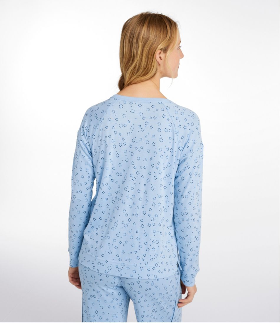 Women's Restorative Sleepwear, Long-Sleeve Henley Print | L.L.Bean Signature