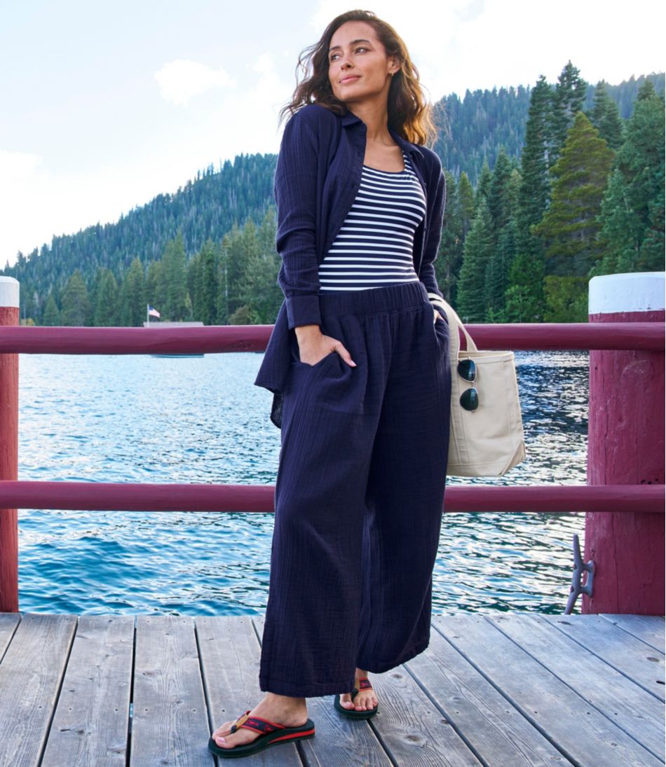 Women's Cloud Gauze Wide-Leg Pants | L.L.Bean Exclusive