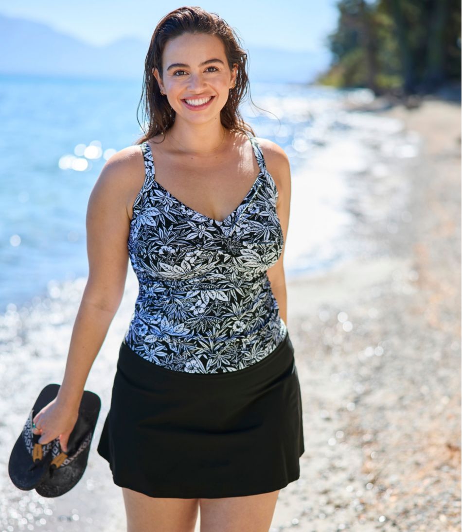 Women's Shaping Swimwear, Tankini Top Print | L.L.Bean Great Value