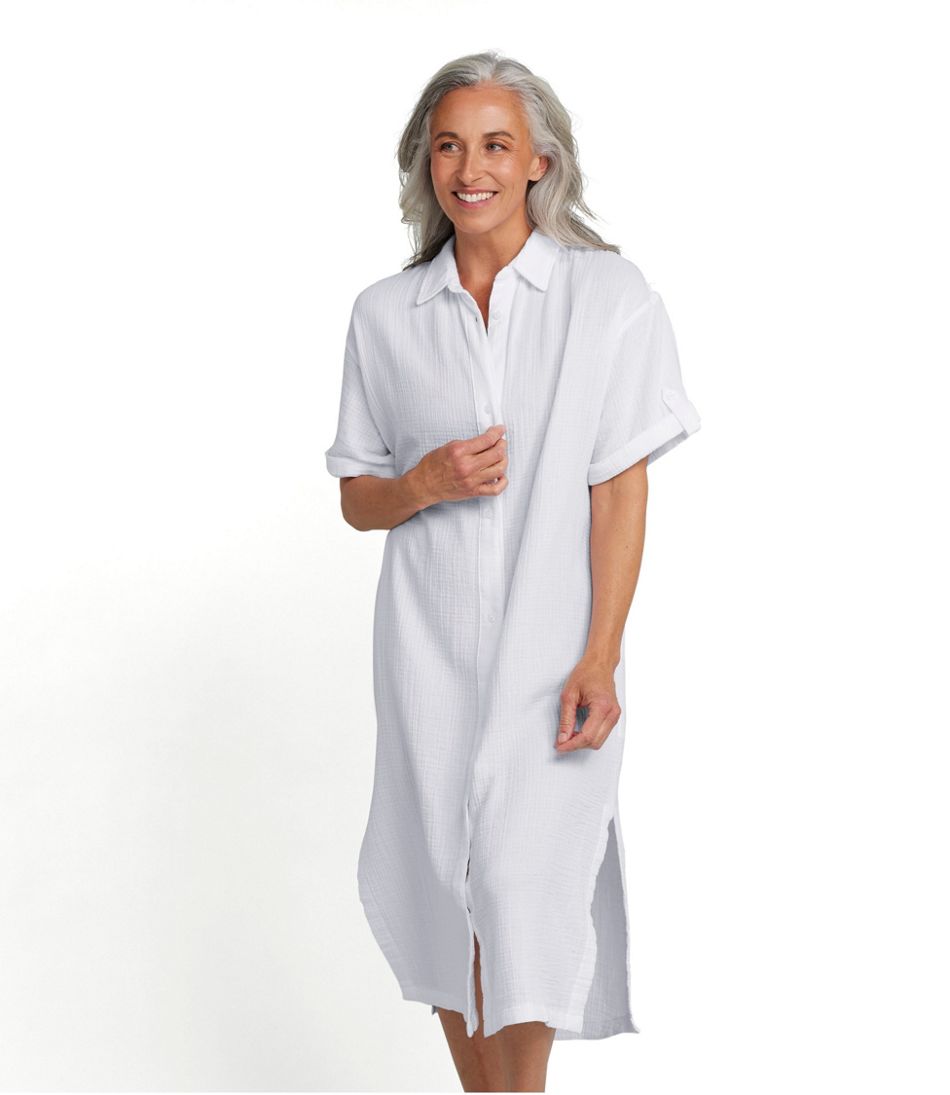 Women's Cloud Gauze Midi Dress | L.L.Bean Featured