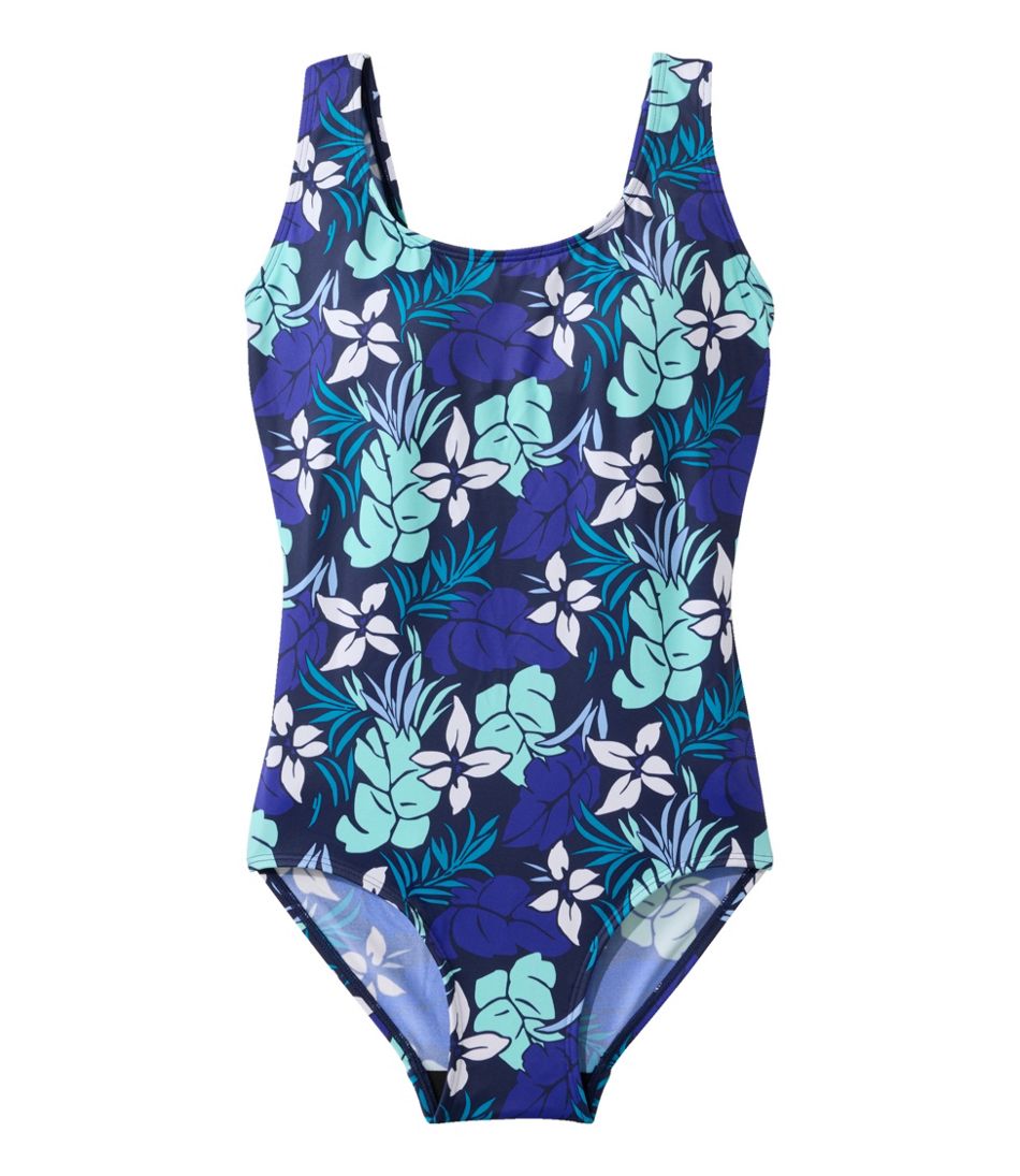 Women's BeanSport Swimwear, Scoopneck Tanksuit Print | L.L.Bean Value