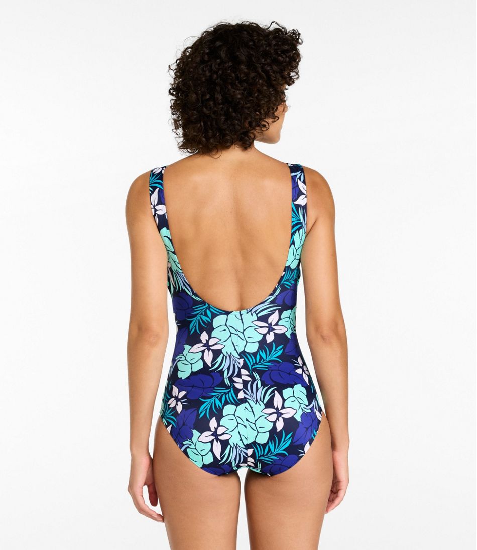 Women's BeanSport Swimwear, Scoopneck Tanksuit Print | L.L.Bean Value