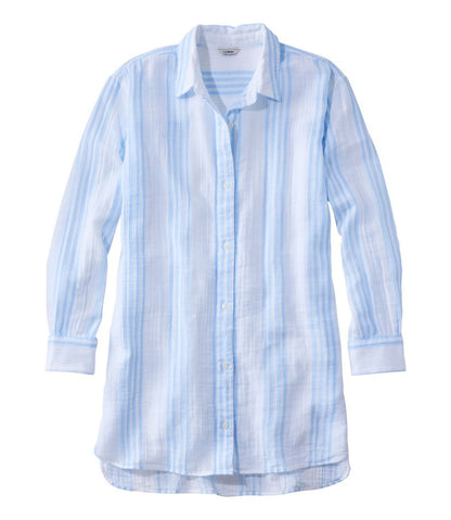 Women's Cloud Gauze Cover-Up Shirt, Stripe | L.L.Bean Great Value