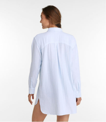 Women's Cloud Gauze Cover-Up Shirt, Stripe | L.L.Bean Great Value