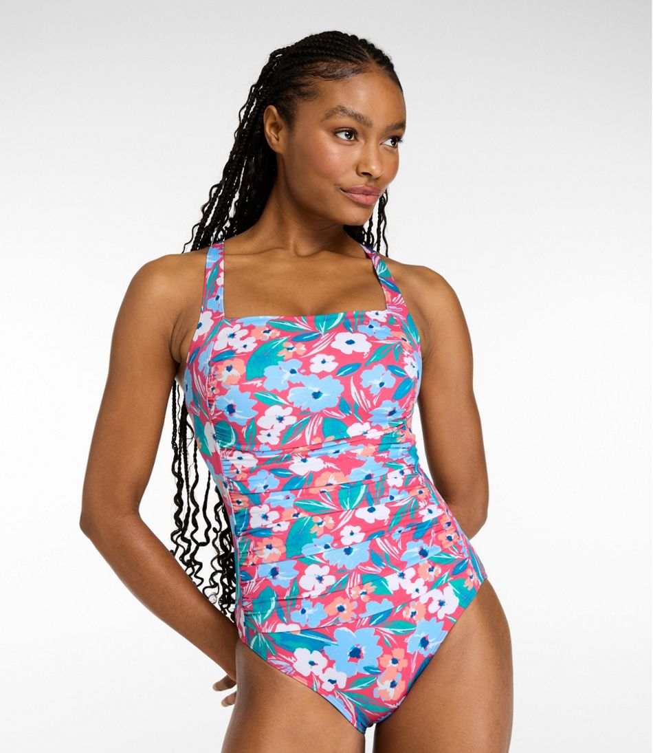Women's BeanSport Swimwear, Squareneck Tanksuit Print | L.L.Bean Featured