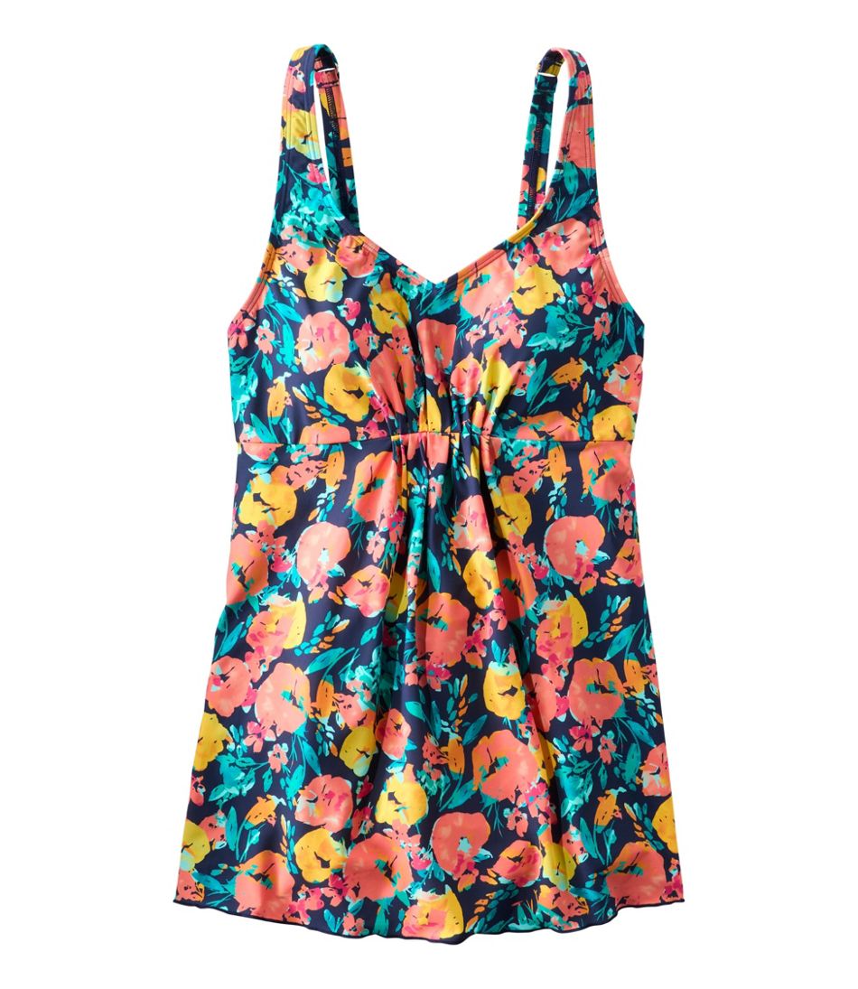 Women's Shaping Swimwear, Soft-Drape Tankini Top Print | L.L.Bean Popular