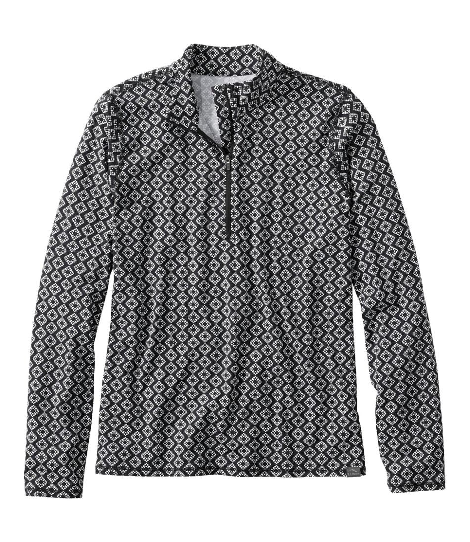 Women's SunSmart® UPF 50+ Sun Shirt, Quarter-Zip Print | L.L.Bean Great Value