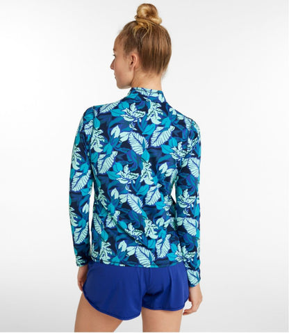 Women's SunSmart® UPF 50+ Sun Shirt, Quarter-Zip Print | L.L.Bean Great Value