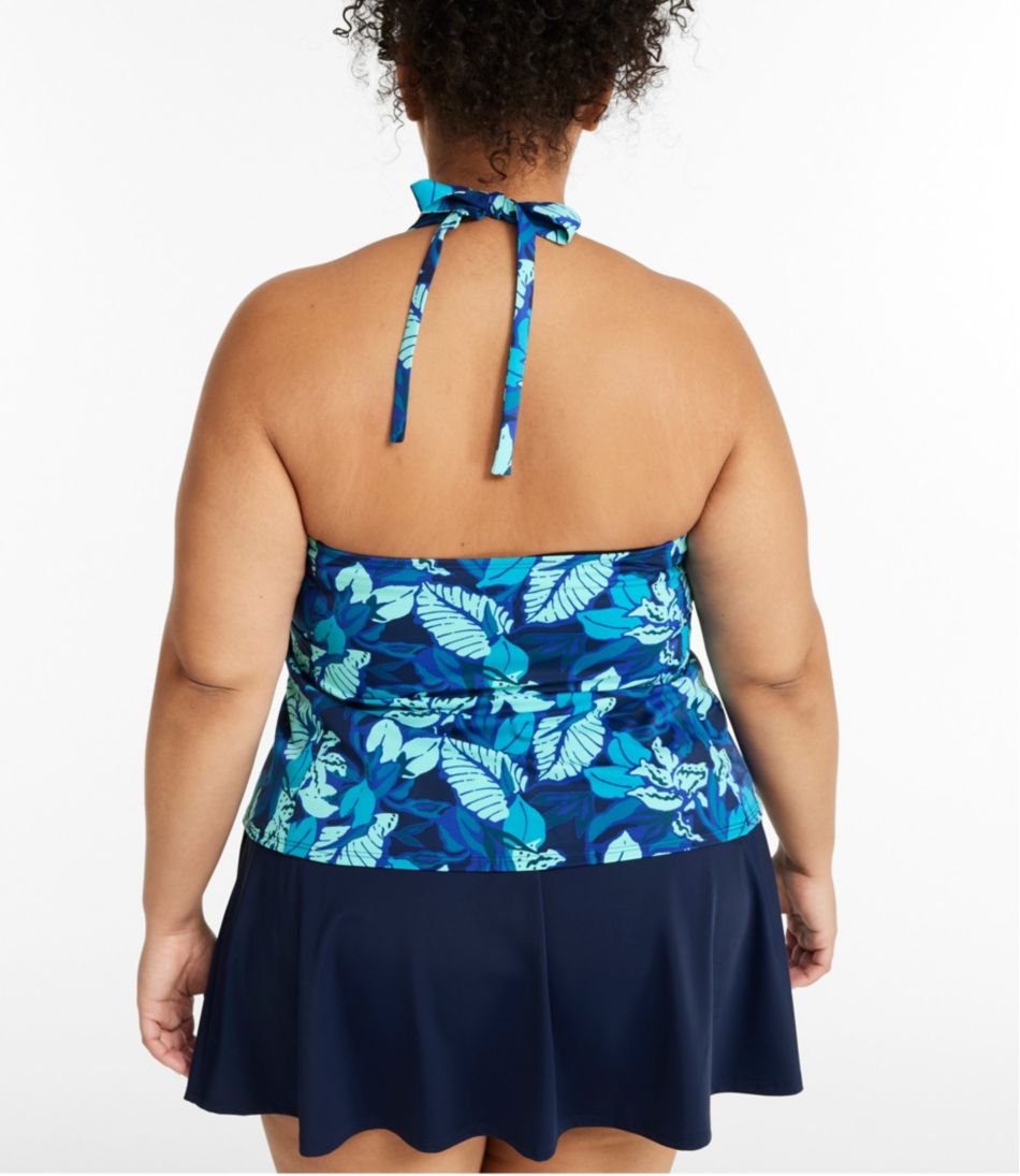 Women's BeanSport Swimwear, Halter Tankini Top Print | L.L.Bean Popular