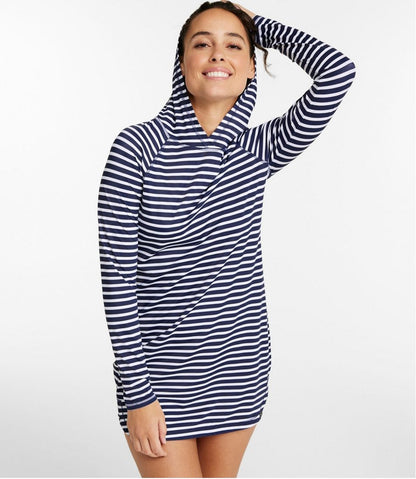 Women's SunSmart® UPF 50+ Sun Shirt, Hooded Tunic Print | L.L.Bean Best Seller