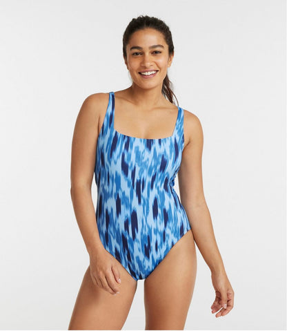 Women's New Currents Swimwear, Squareneck Tanksuit Print | L.L.Bean Exclusive