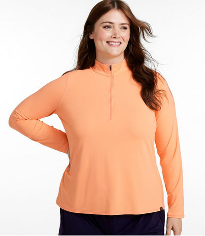 Women's SunSmart® UPF 50+ Sun Shirt, Quarter-Zip | L.L.Bean Signature