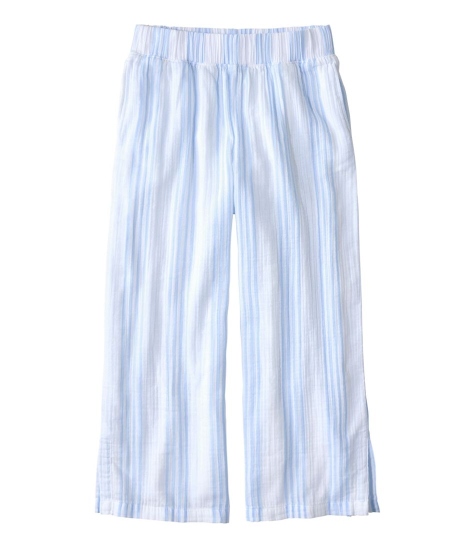 Women's Cloud Gauze Wide-Leg Pants, Stripe | L.L.Bean Classic