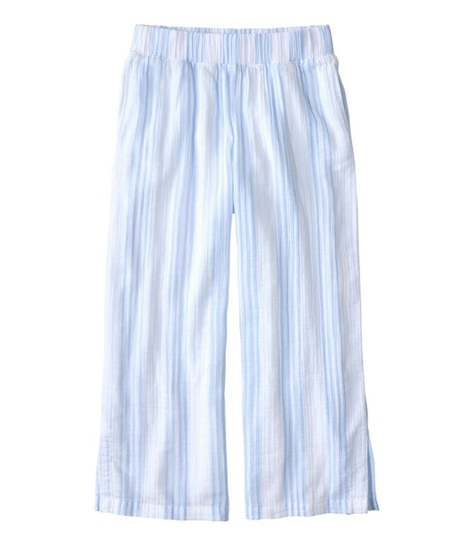 Women's Cloud Gauze Wide-Leg Pants, Stripe | L.L.Bean Classic