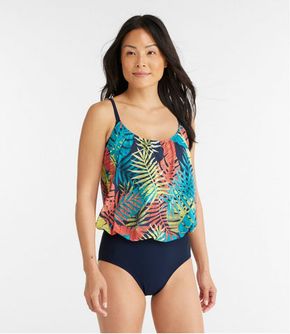 Women's Shaping Swimwear, Blouson Tanksuit Print | L.L.Bean Trending