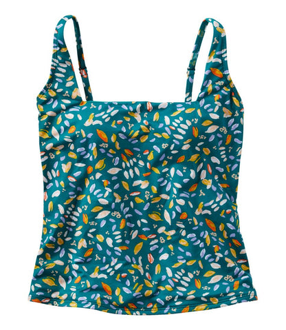 Women's New Currents Swimwear, Squareneck Tankini Top Print | L.L.Bean Best Seller