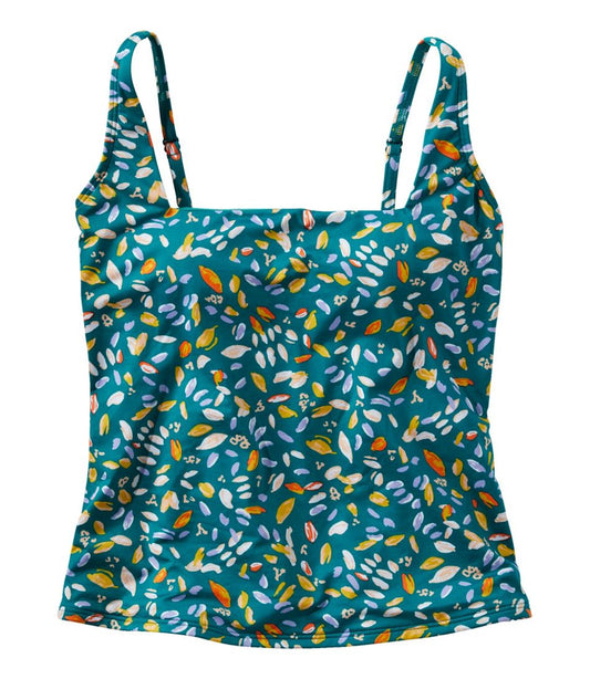 Women's New Currents Swimwear, Squareneck Tankini Top Print | L.L.Bean Best Seller