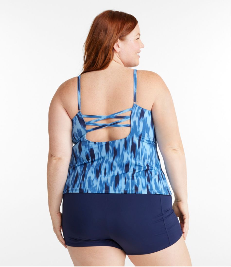 Women's New Currents Swimwear, Squareneck Tankini Top Print | L.L.Bean Best Seller