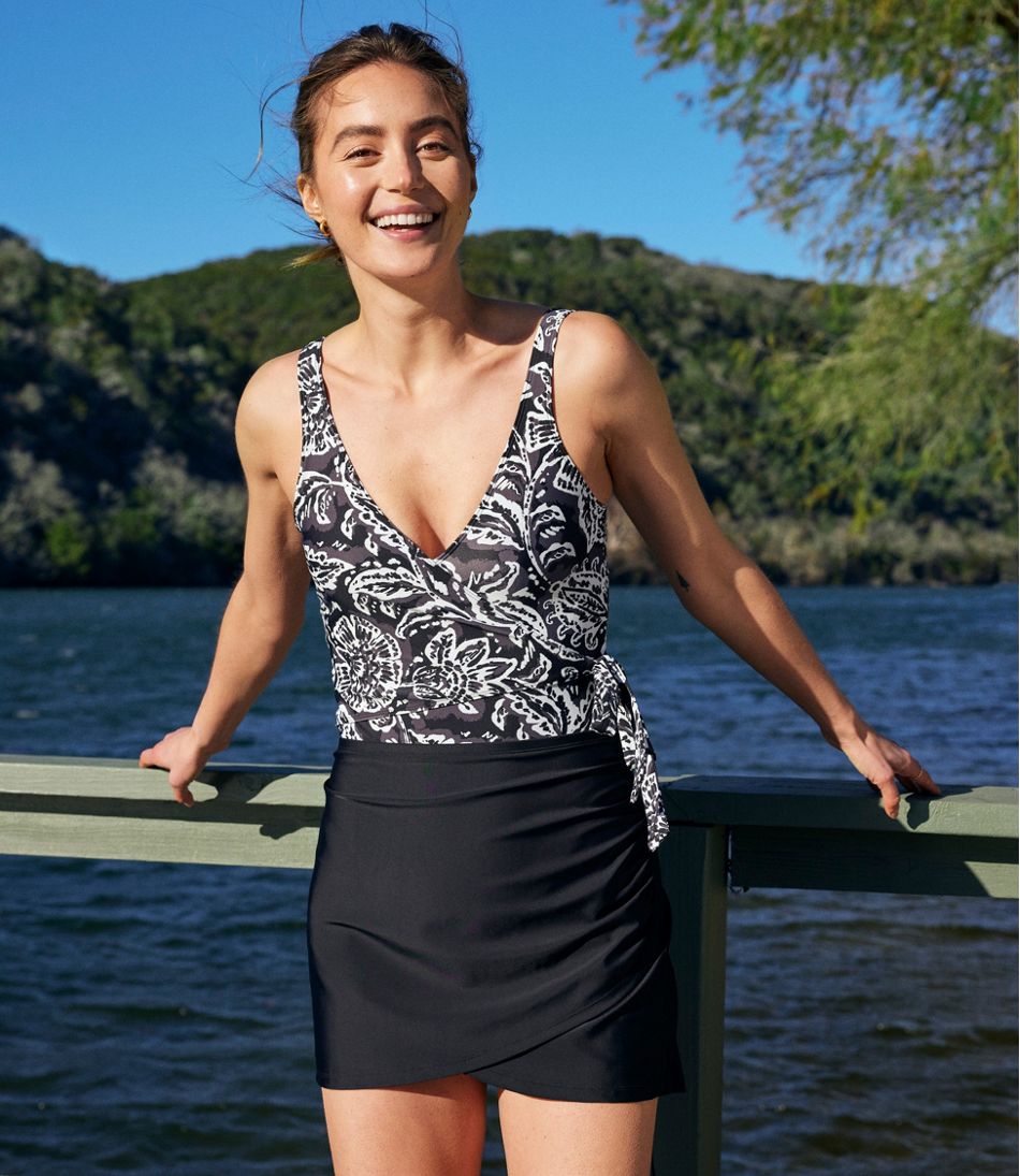 Women's Summersalt The Ruched Swim Skirt | L.L.Bean Exclusive