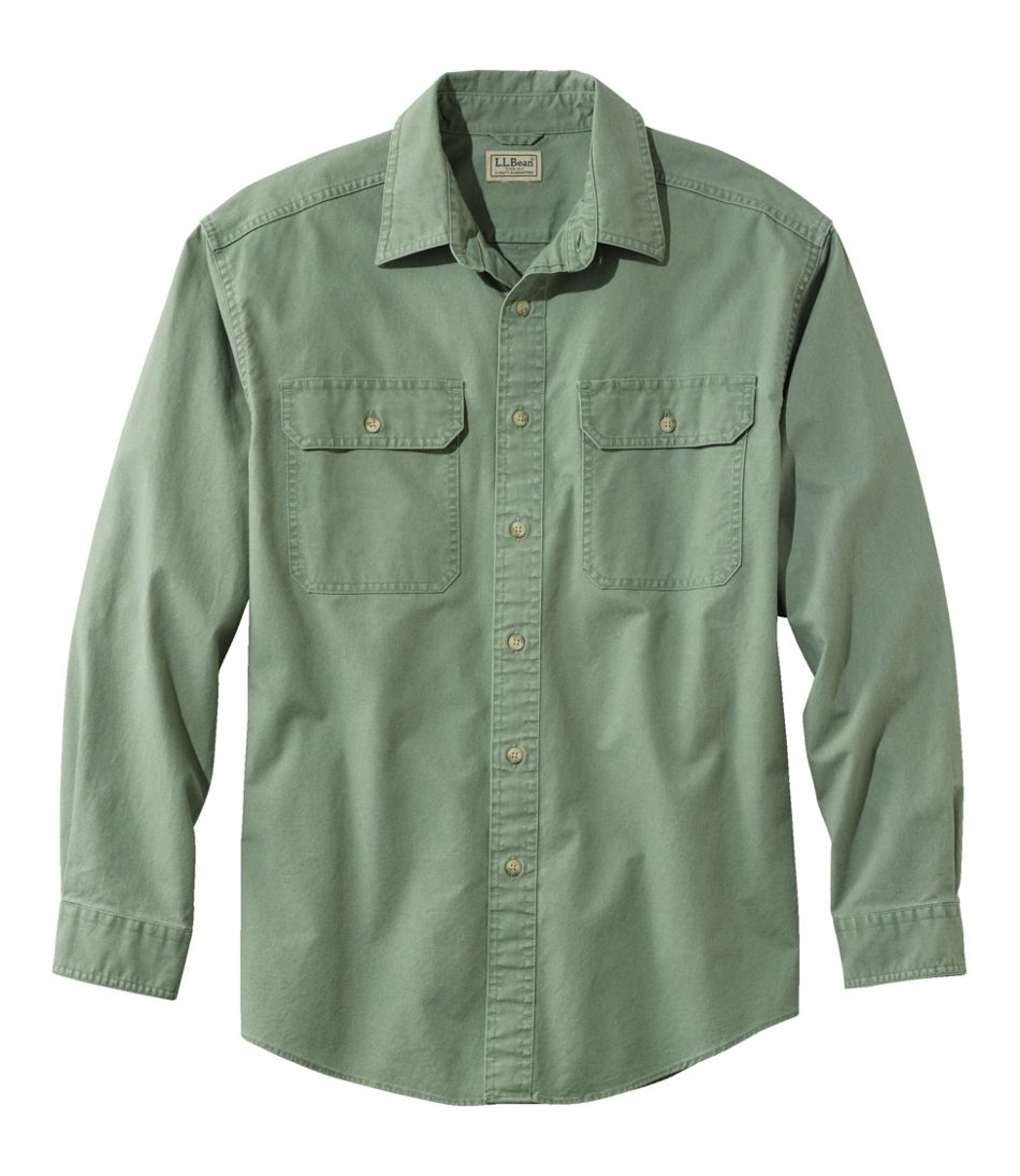 Men's Sunwashed Canvas Shirt, Traditional Fit | L.L.Bean Value