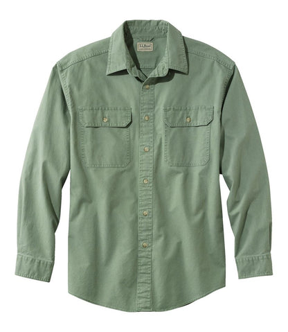 Men's Sunwashed Canvas Shirt, Traditional Fit | L.L.Bean Value