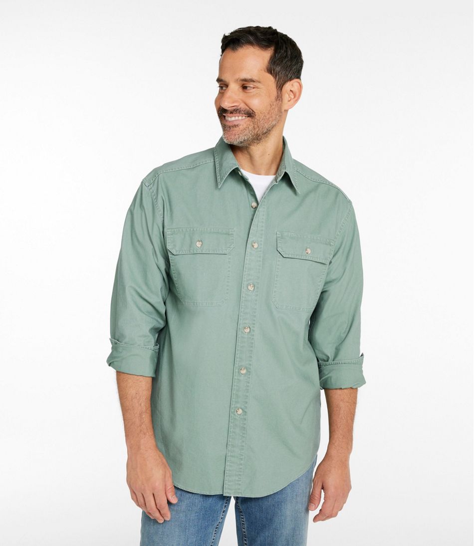 Men's Sunwashed Canvas Shirt, Traditional Fit | L.L.Bean Value