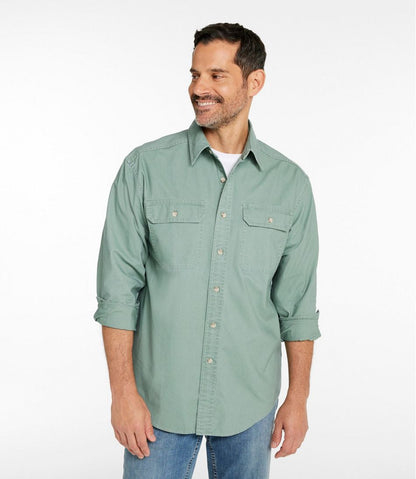 Men's Sunwashed Canvas Shirt, Traditional Fit | L.L.Bean Value