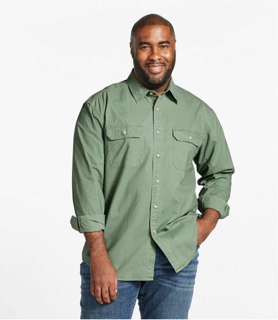 Men's Sunwashed Canvas Shirt, Traditional Fit | L.L.Bean Value