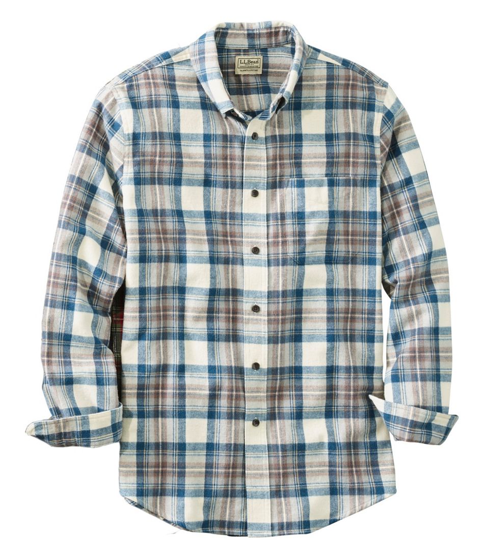 Men's Scotch Plaid Flannel Shirt, Slightly Fitted | L.L.Bean Great Value