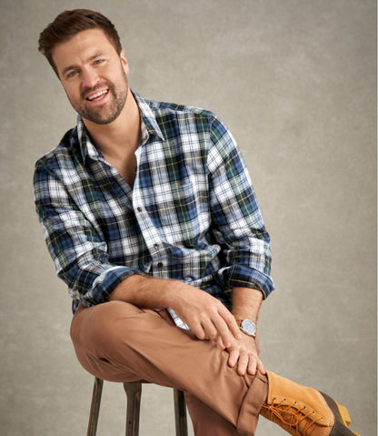 Men's Scotch Plaid Flannel Shirt, Slightly Fitted | L.L.Bean Great Value