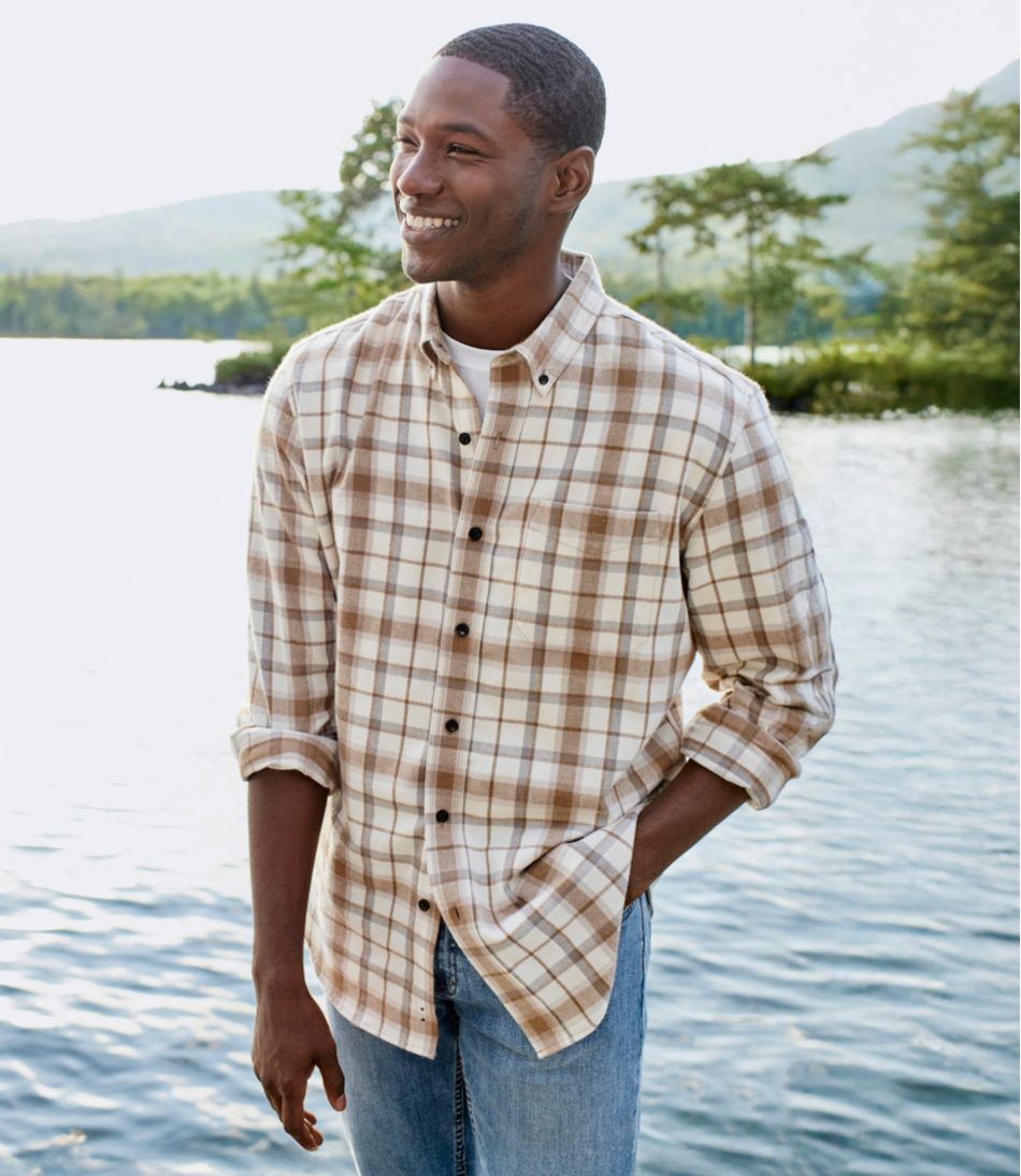 Men's Scotch Plaid Flannel Shirt, Slightly Fitted | L.L.Bean Great Value
