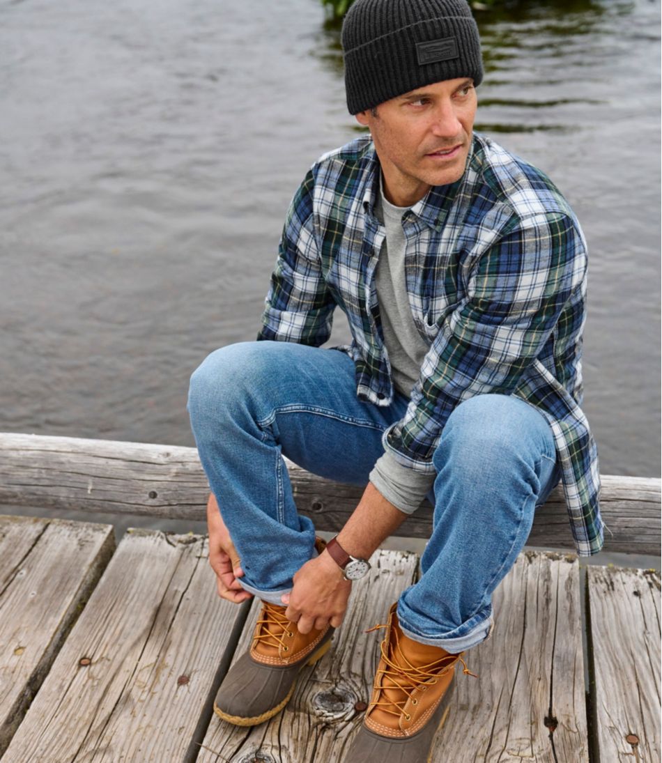 Men's Scotch Plaid Flannel Shirt, Slightly Fitted | L.L.Bean Great Value