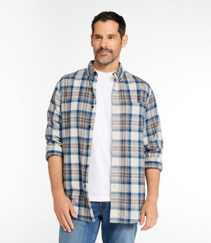 Men's Scotch Plaid Flannel Shirt, Slightly Fitted | L.L.Bean Great Value