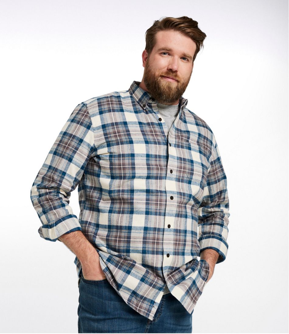Men's Scotch Plaid Flannel Shirt, Slightly Fitted | L.L.Bean Great Value