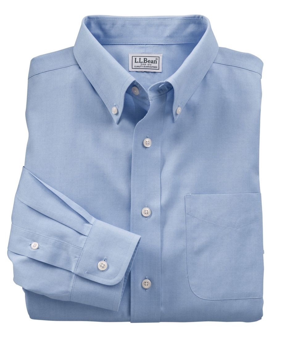 Men's Wrinkle-Free Pinpoint Oxford Cloth Shirt, Traditional Fit | L.L.Bean Featured