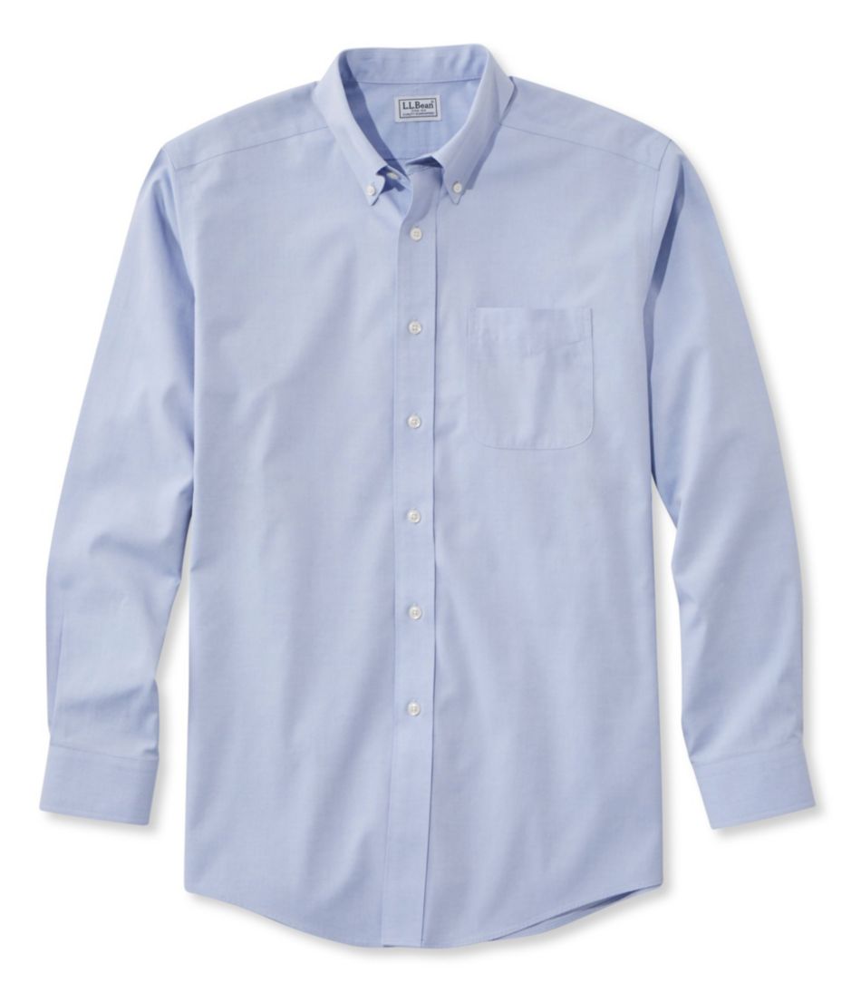 Men's Wrinkle-Free Pinpoint Oxford Cloth Shirt, Traditional Fit | L.L.Bean Featured