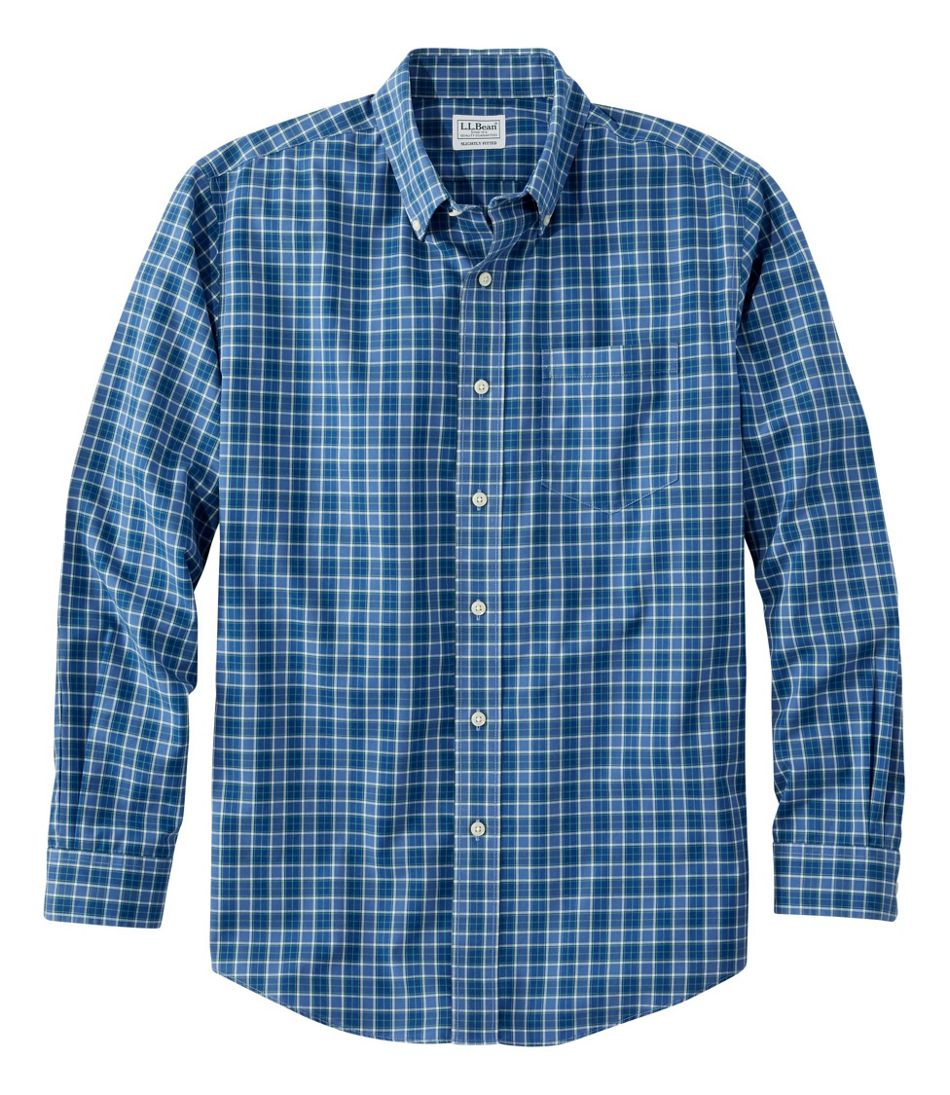 Men's Wrinkle-Free Kennebunk Sport Shirt, Slightly Fitted Check | L.L.Bean Popular