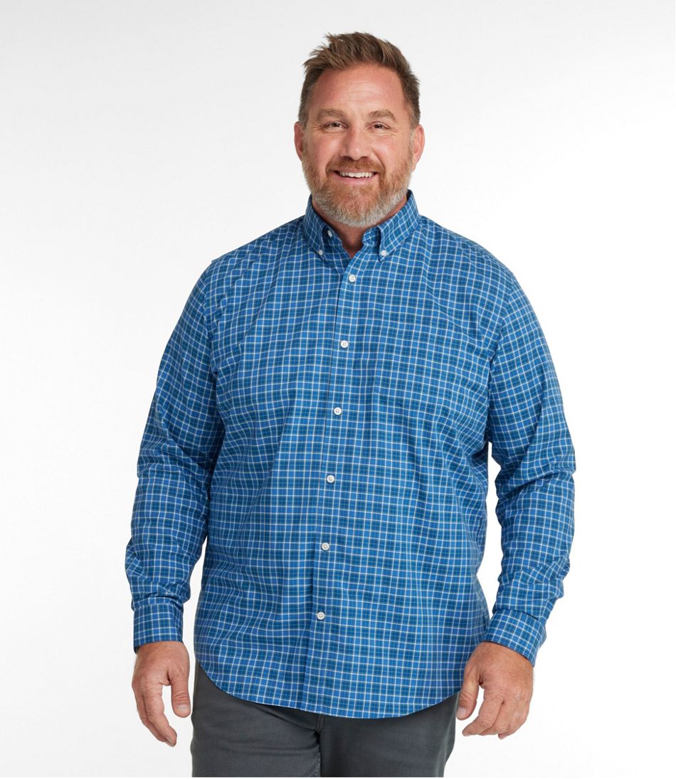 Men's Wrinkle-Free Kennebunk Sport Shirt, Slightly Fitted Check | L.L.Bean Popular
