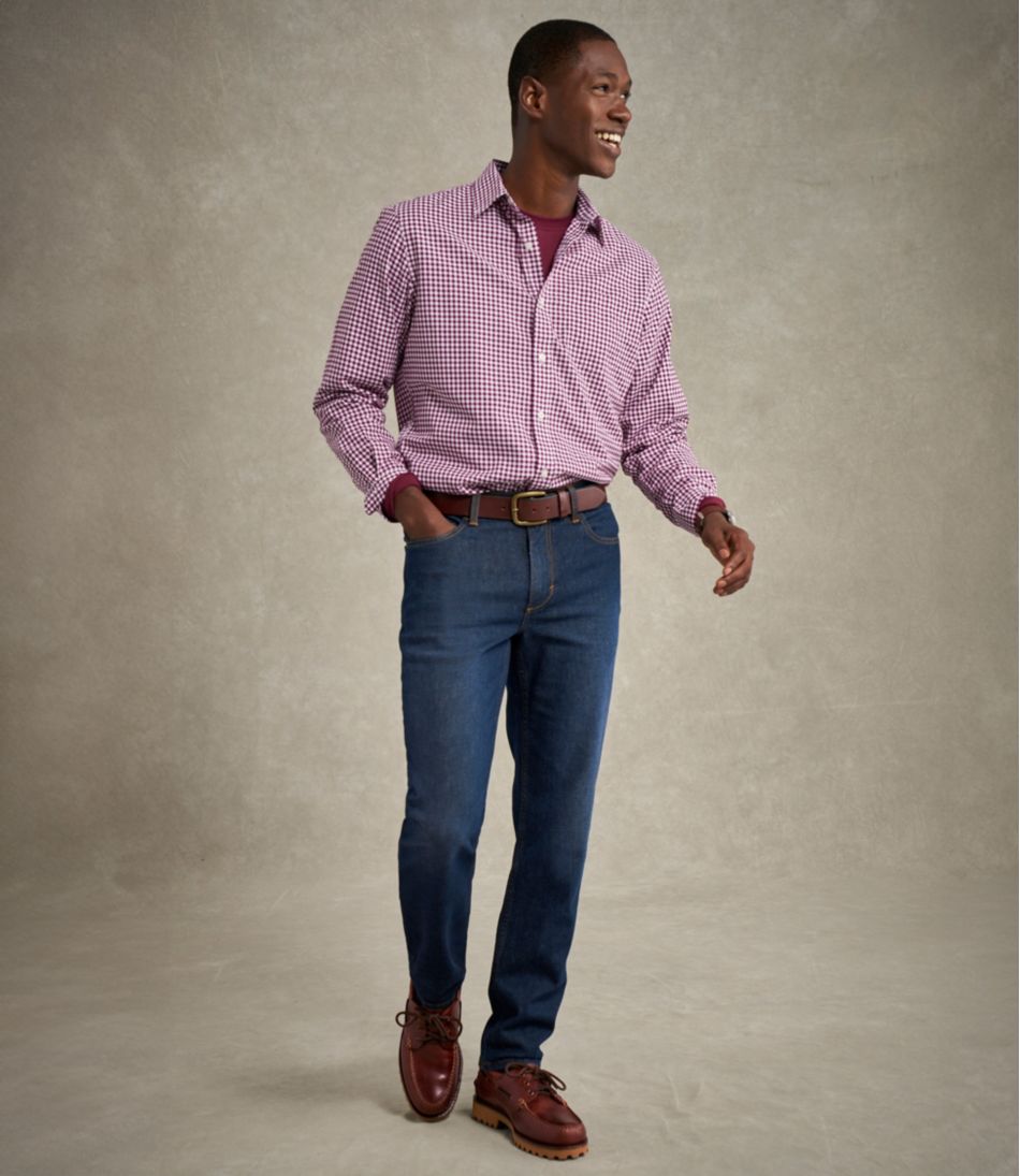 Men's Wrinkle-Free Kennebunk Sport Shirt, Slightly Fitted Check | L.L.Bean Popular